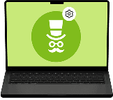 Laptop with Capitalist