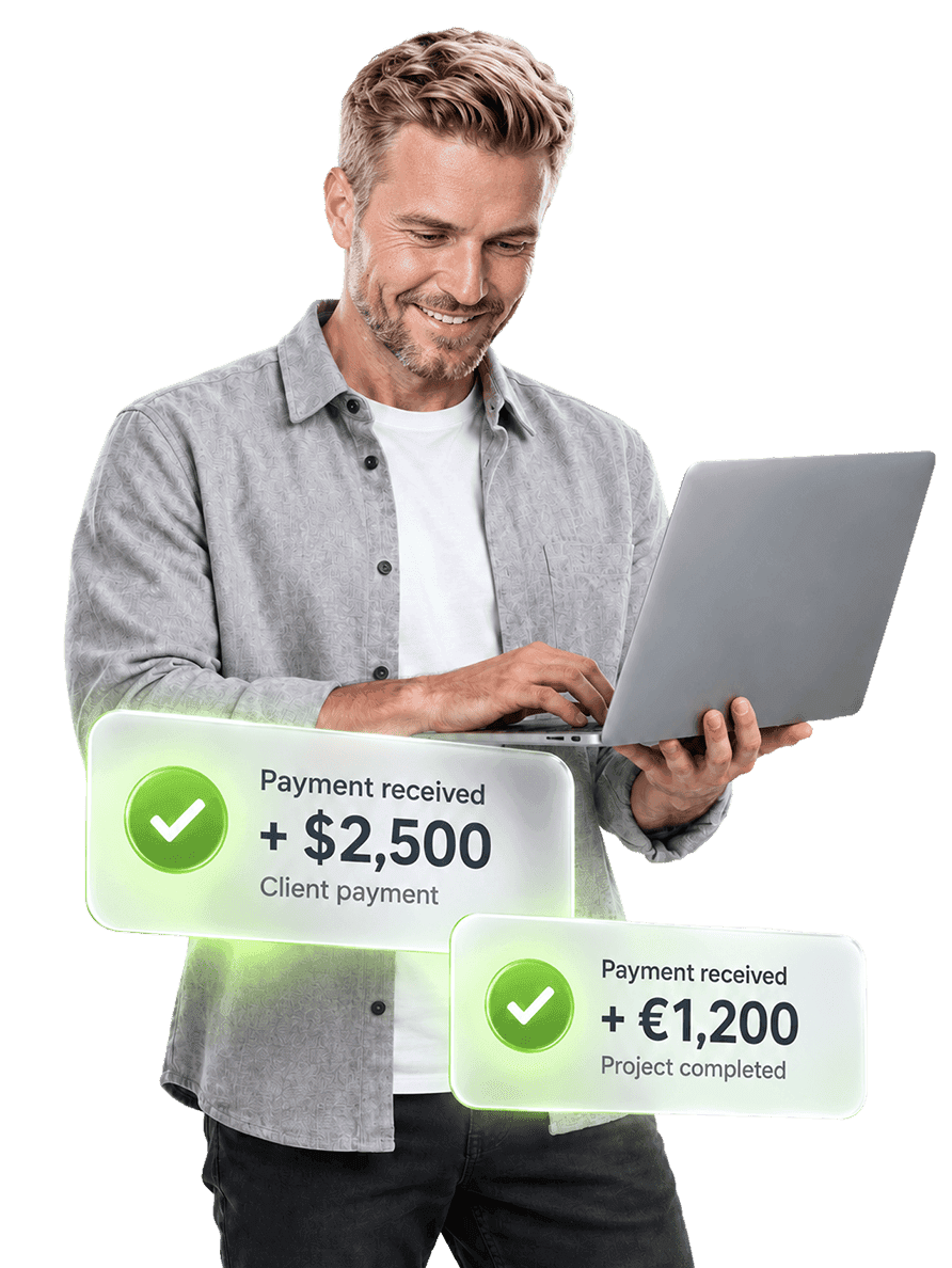 Man with laptop